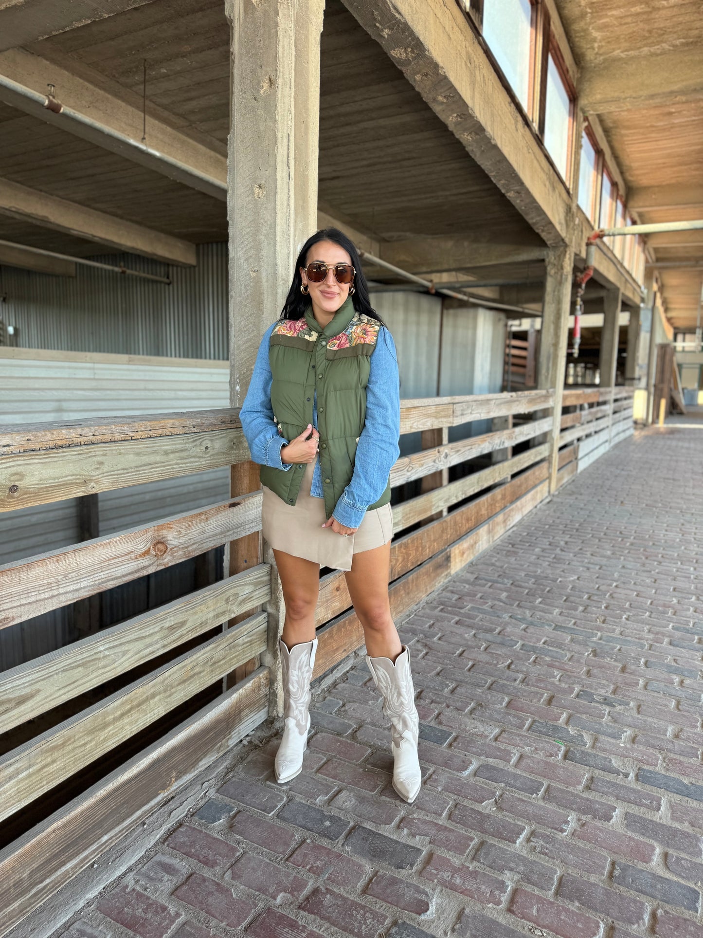 #413 Green/Vintage Floral